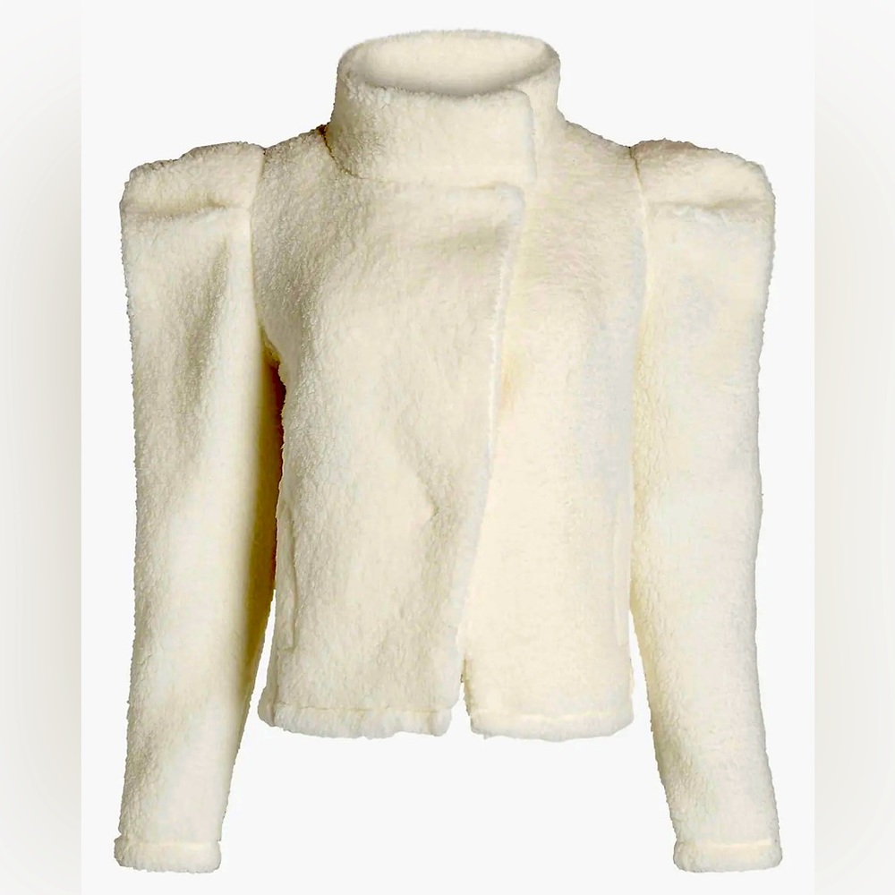 NWT Express - Cozy Puff Sleeve Sherpa Jacket- SMALL